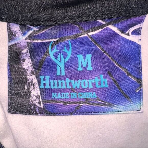Huntworth Oaktree Jacket Ultraviolet Purple Full Zip Medium Purple Black Camo - Picture 3 of 9